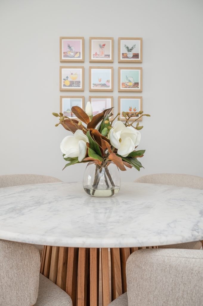 Camden Park Townhouse Makeover Dining Area Decoration By Adelaide Interior Decorator Linlin Interiors